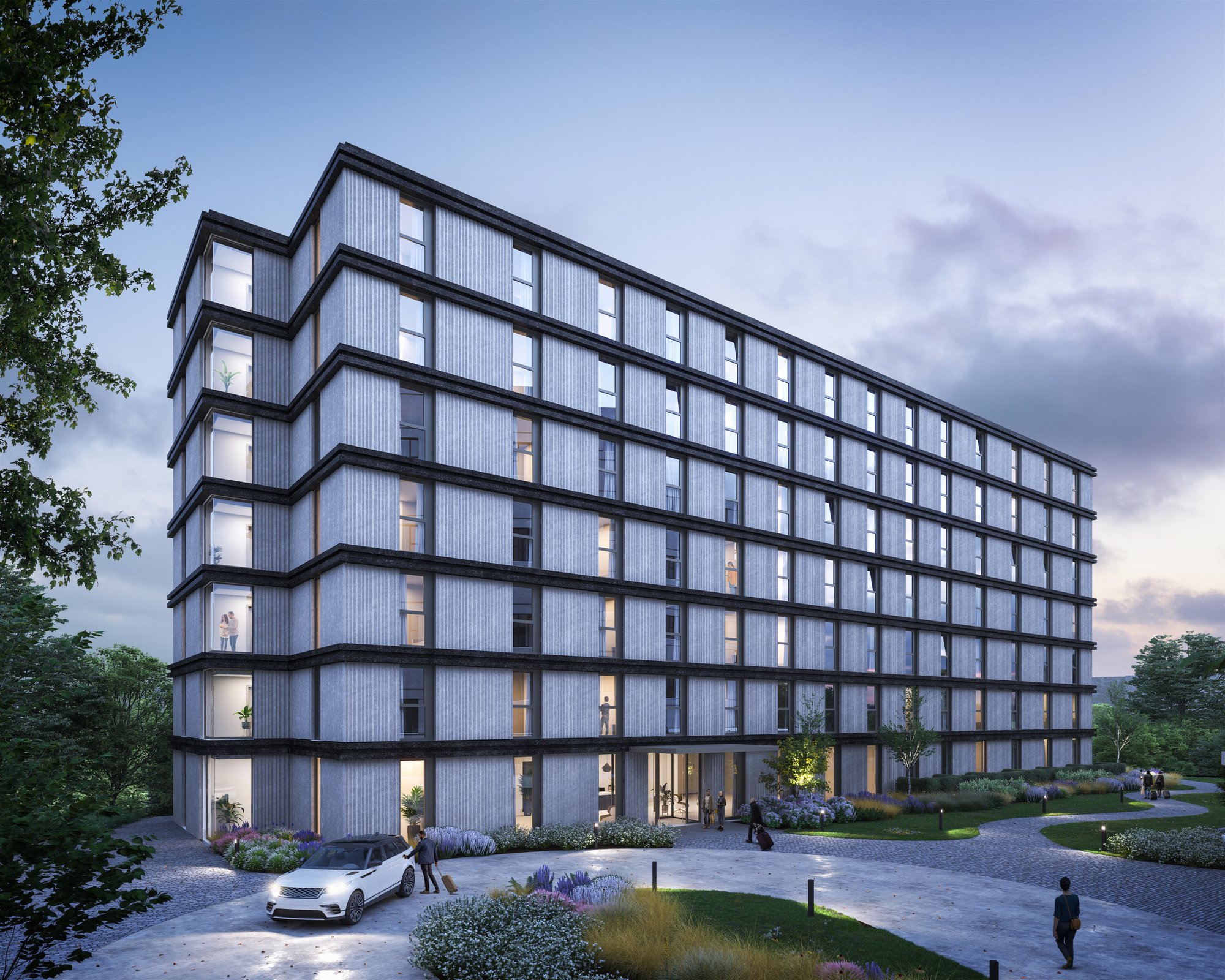U-Flats Nachtbeeld